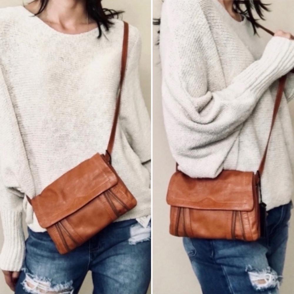 Day & Mood Leather Pine Crossbody Bag